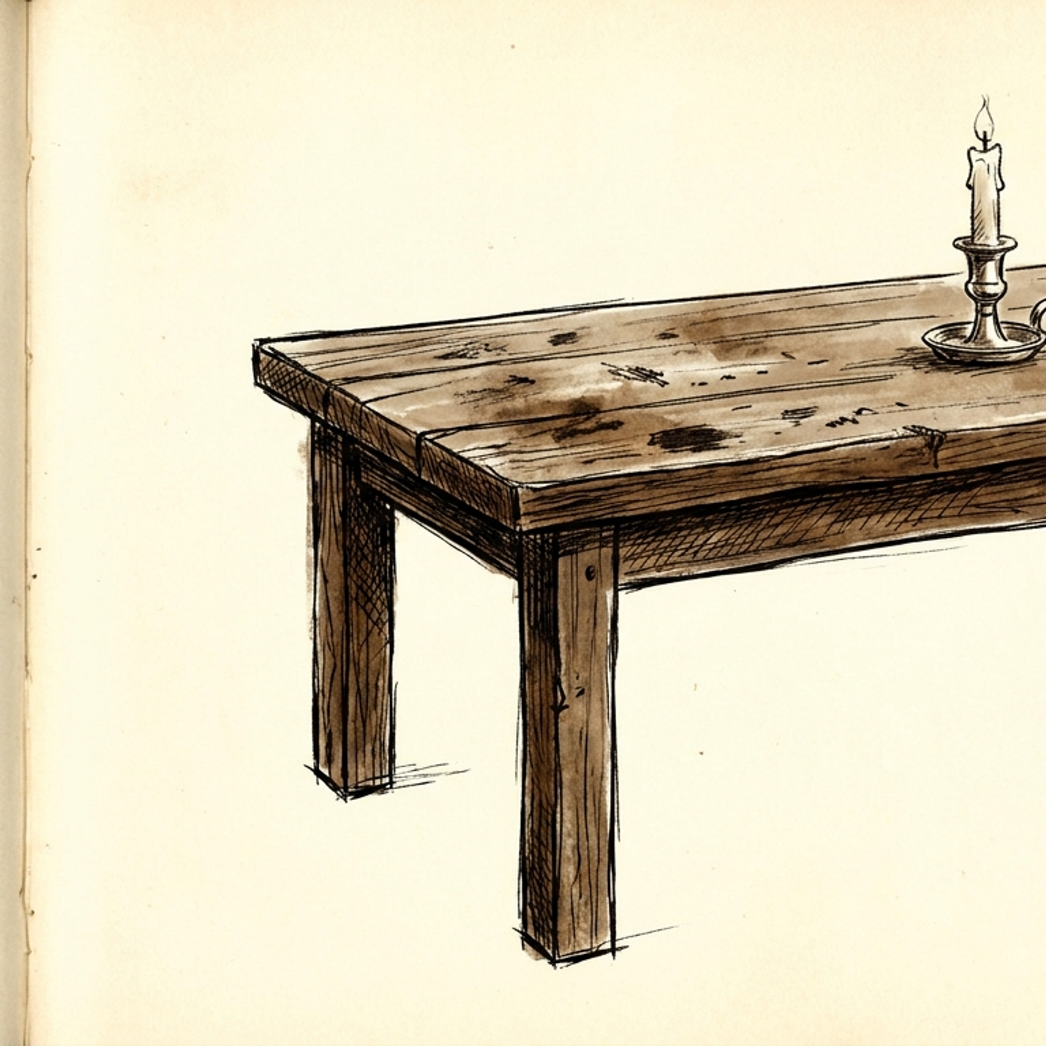 long wooden table