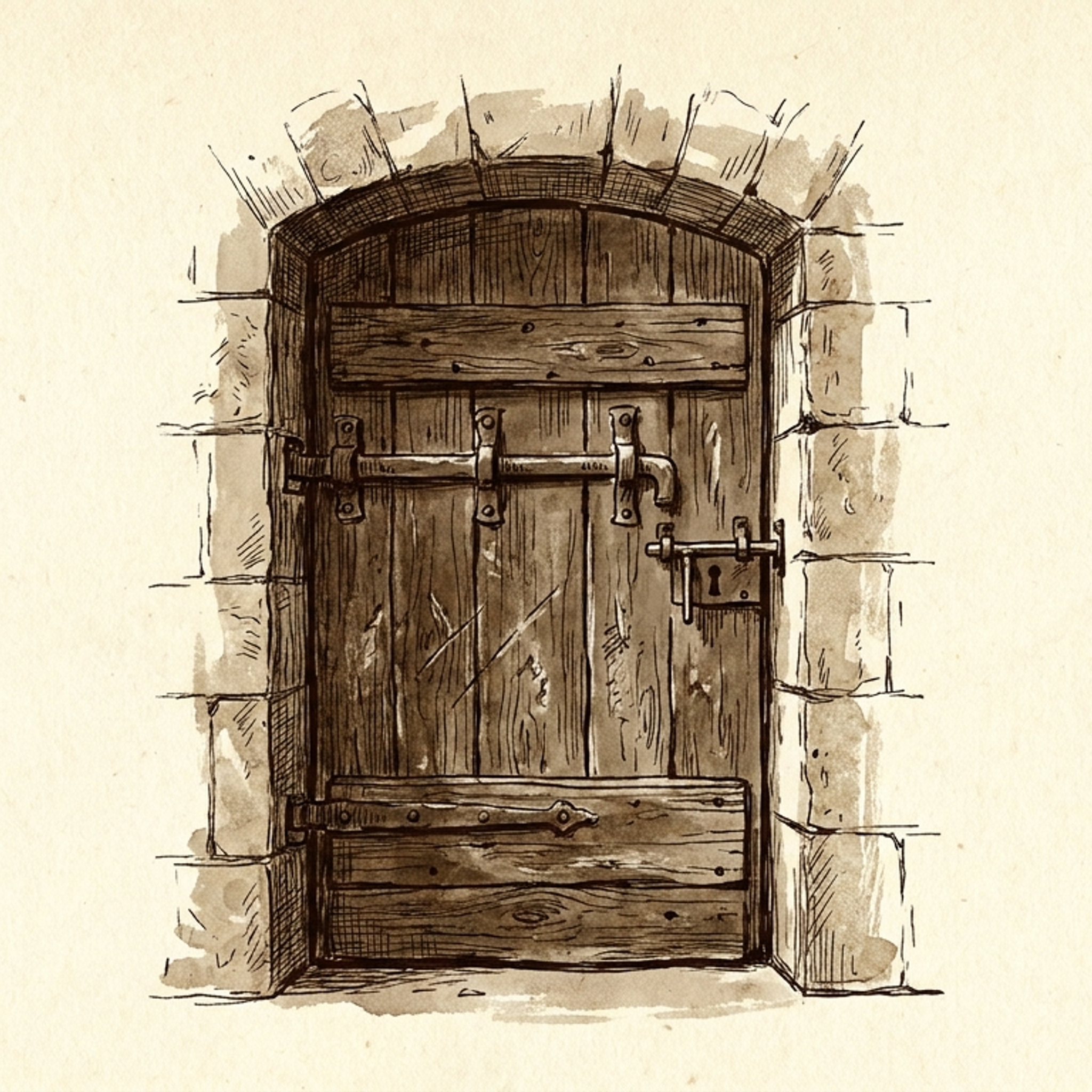 the bolted cottage door
