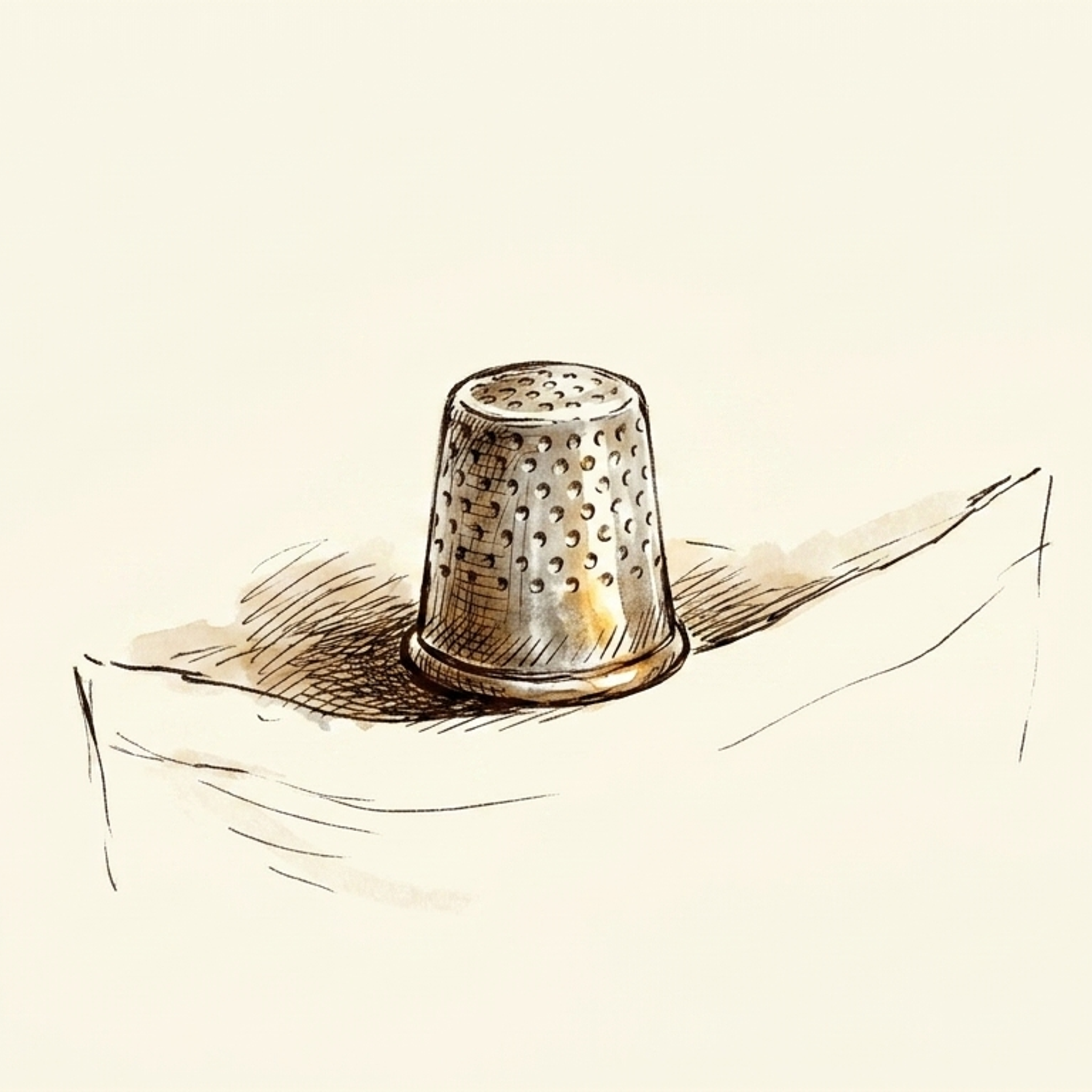 Ann's silver thimble