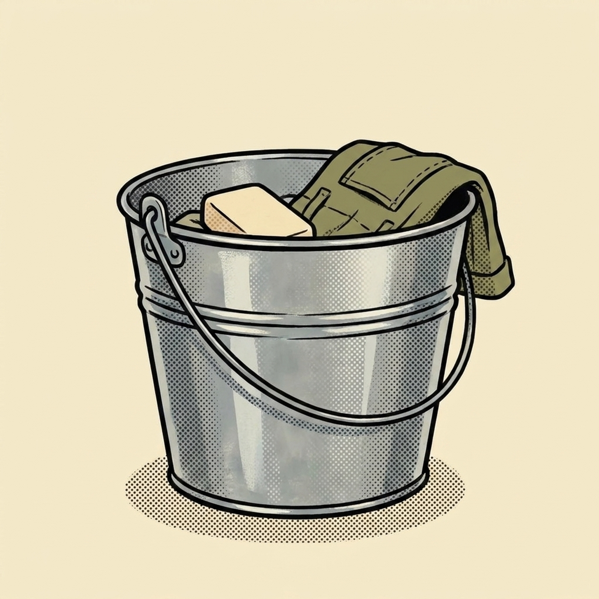 Galvanized Laundry Bucket