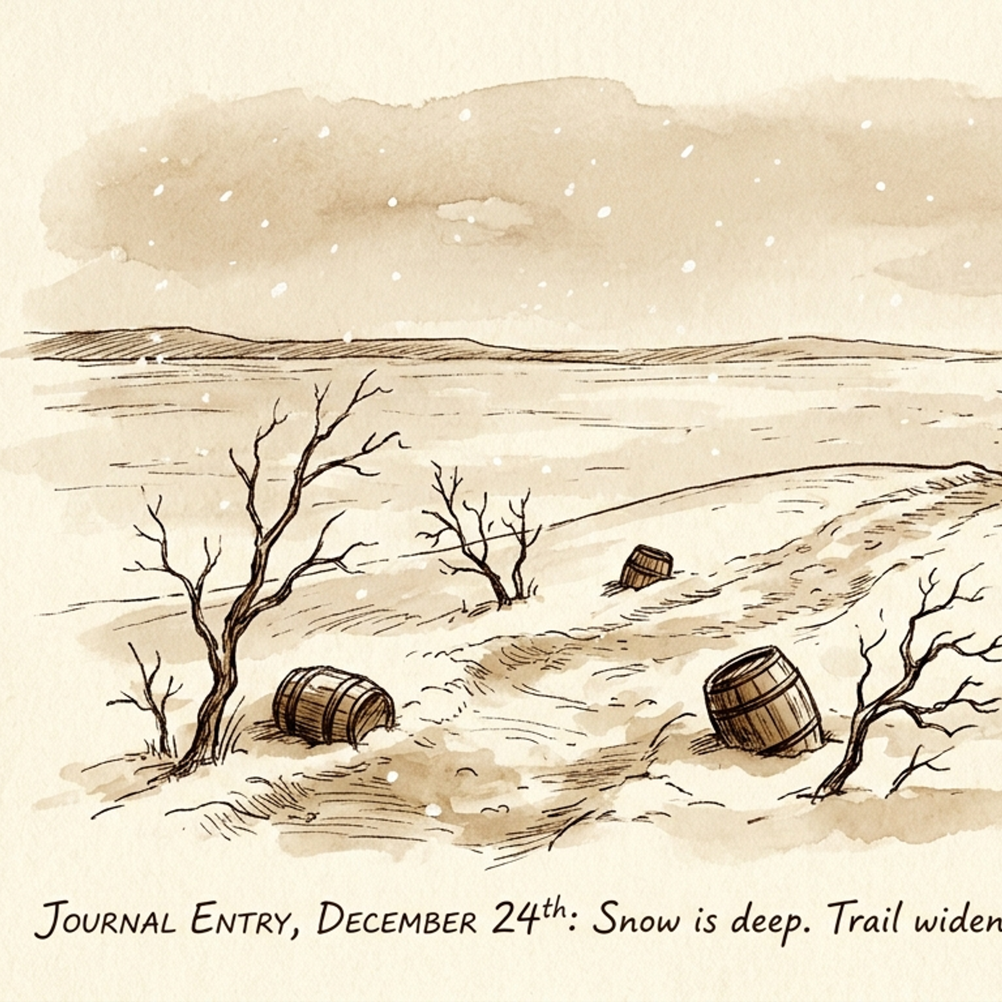 The snowy rescue plain