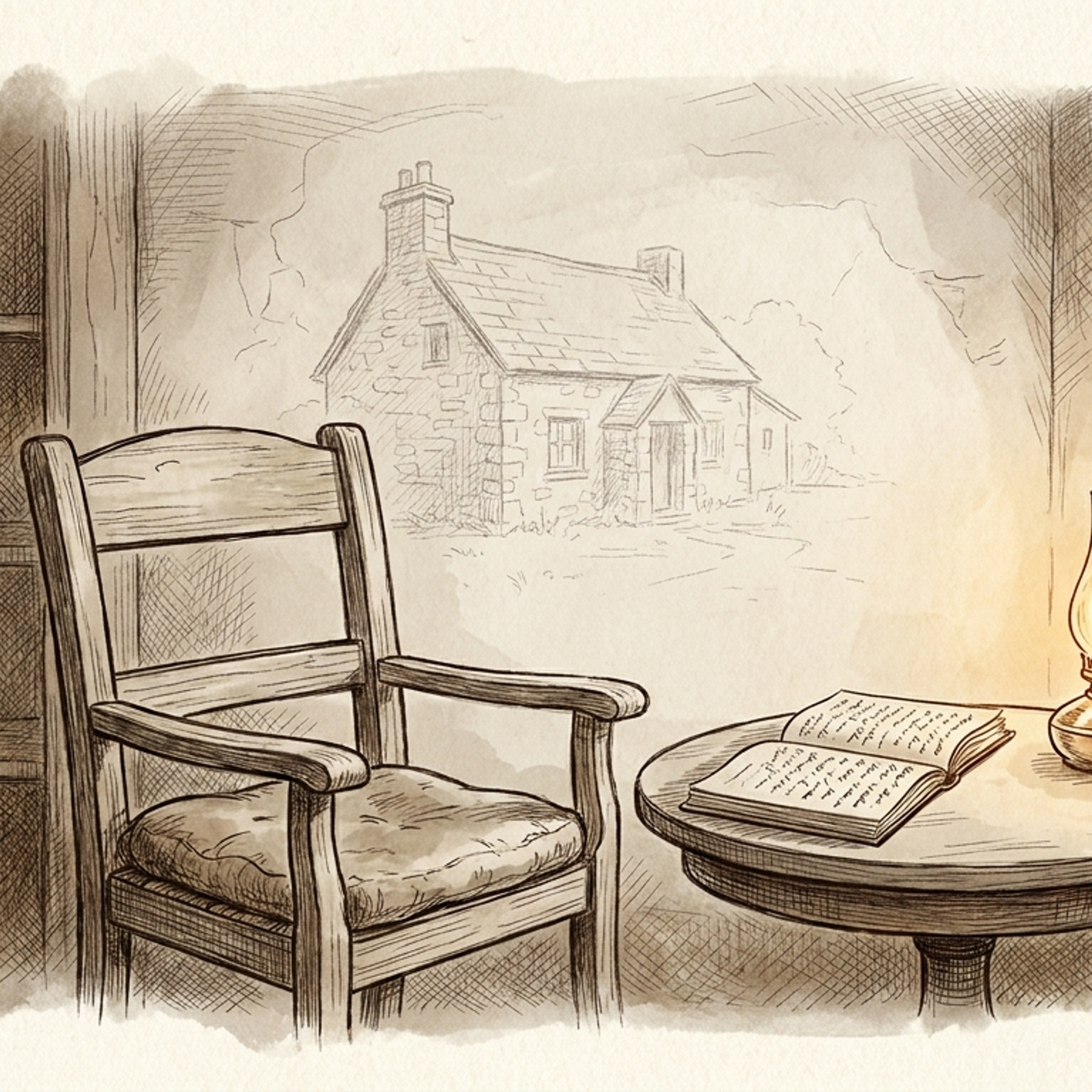 Elder Woodruff's Lamplit Study
