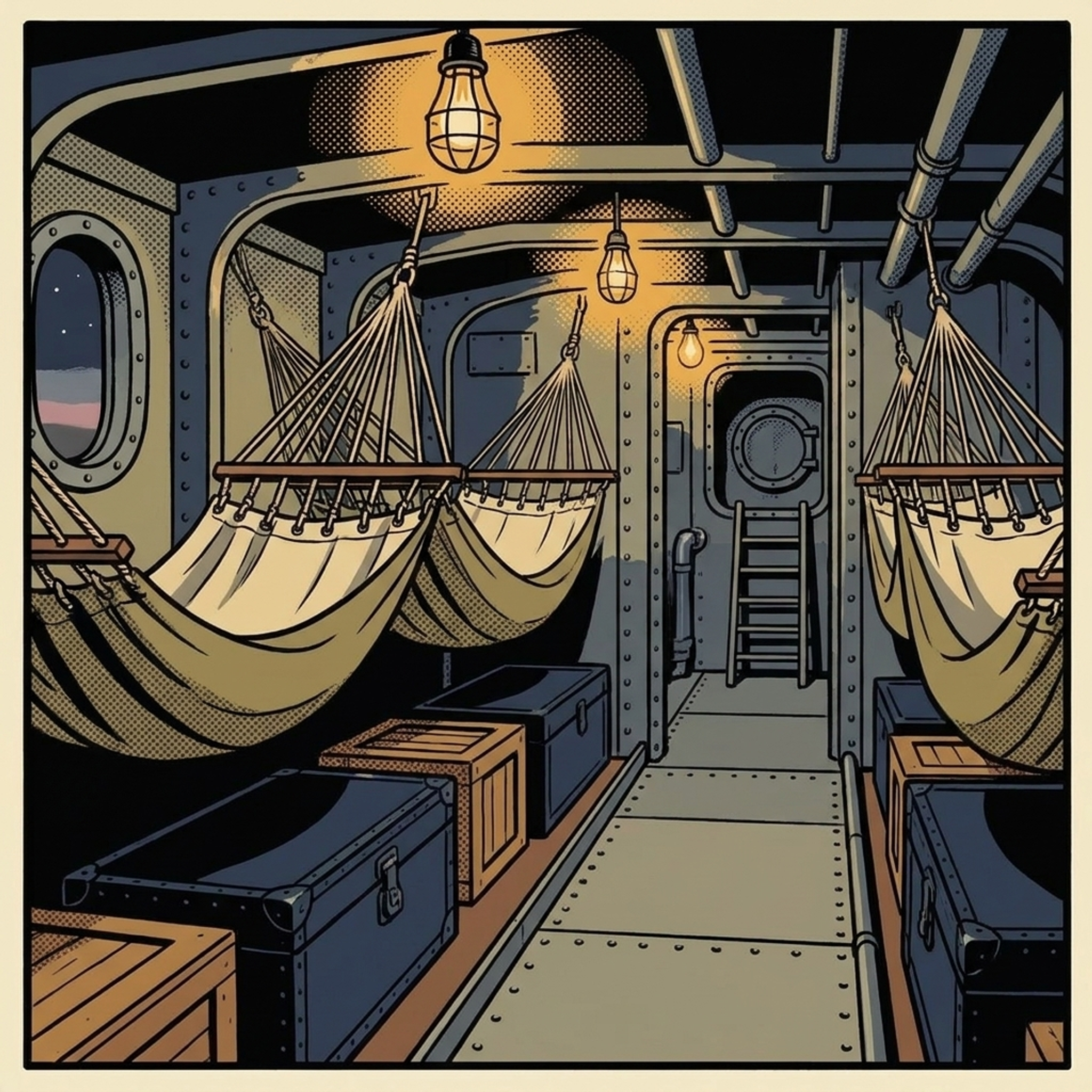 Below decks hammock bay