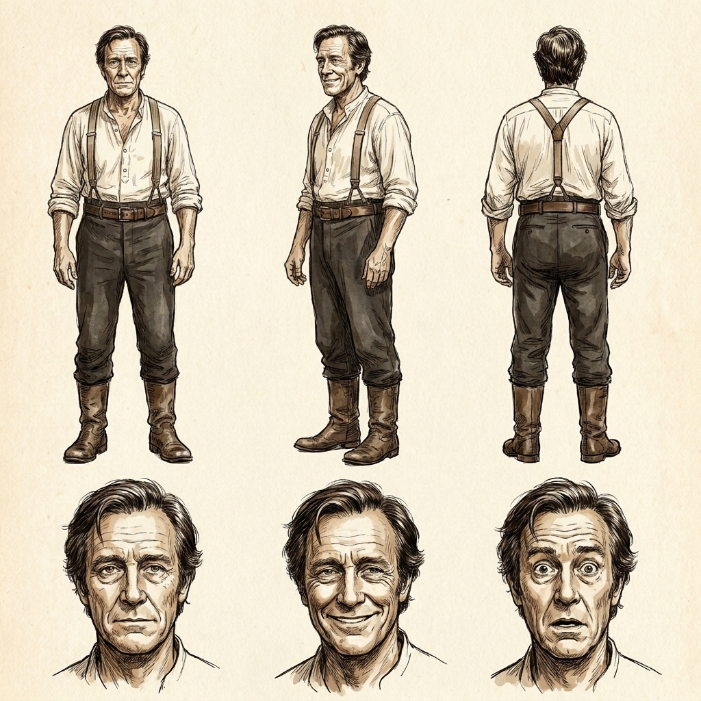 William Rowley model sheet