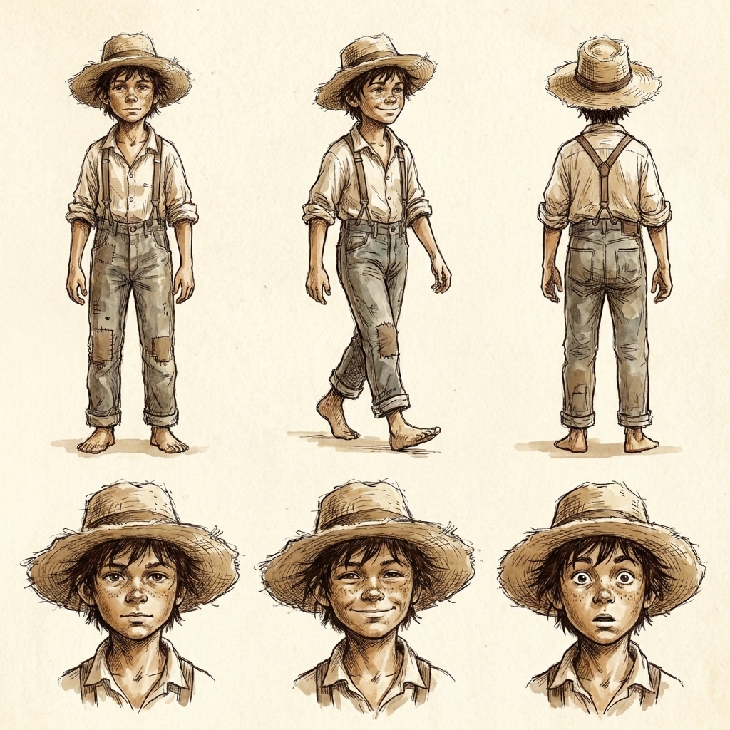 Richard Rowley model sheet