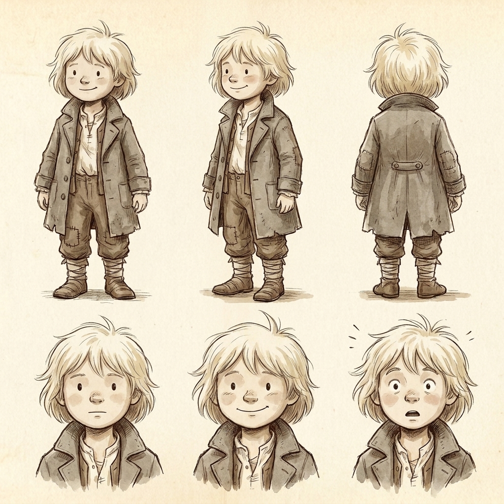 Thomas Rowley model sheet