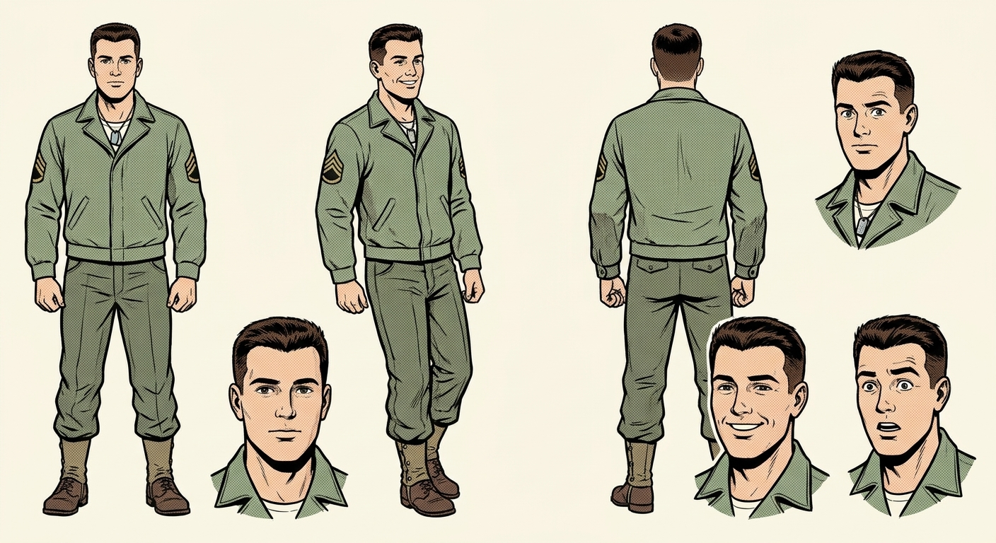 Wayne Ray Wilberg model sheet